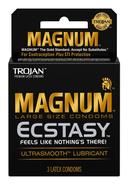 Trojan Magnum Ecstasy Ultra Smooth Lubricated Latex Condoms...